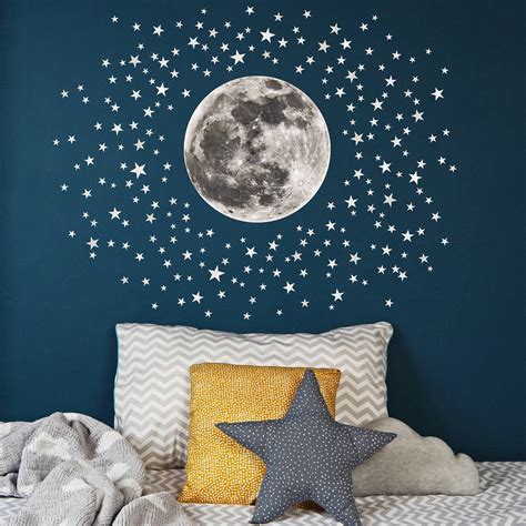 moon stars wall decals